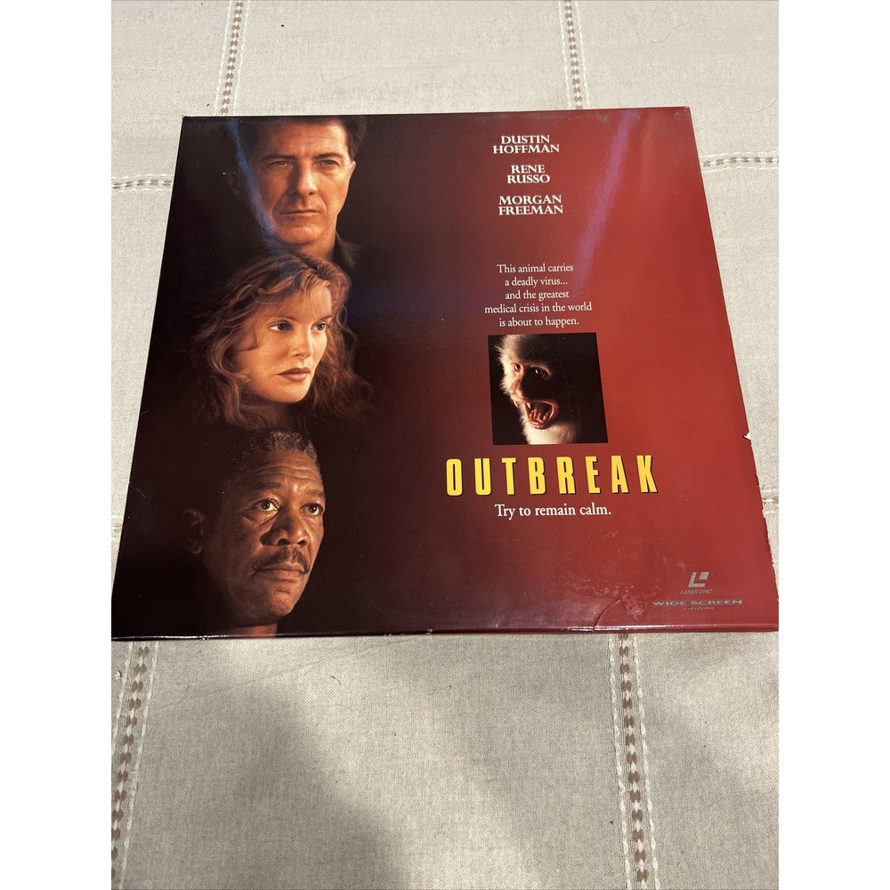 Outbreak Laserdisc Widescreen Edition Dustin Hoffman Morgan Freeman 13632 2 Disc